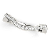 Diamond Half Eternity Ring in Gold & Platinum