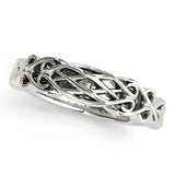 Vintage Filigree Wedding Gold Band