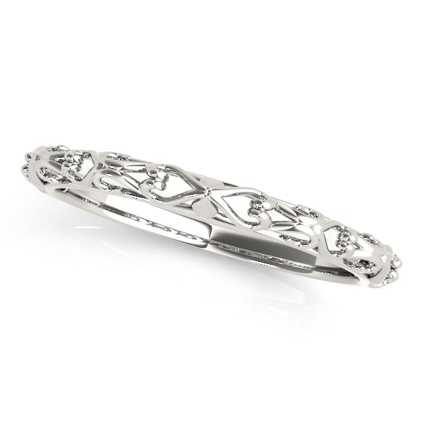 Vintage Inspired Wedding Gold Band