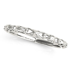Vintage Inspired Wedding Gold Band