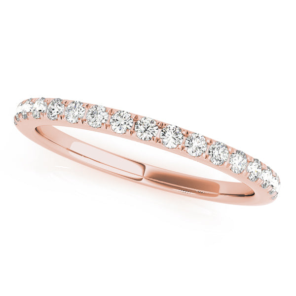 Split Prong Half Eternity Ring in Gold & Platinum