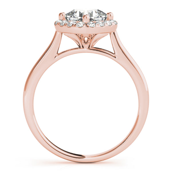 Sculpted Sidestone Cushion Diamond Engagement Ring — 9K/18K Gold & Platinum