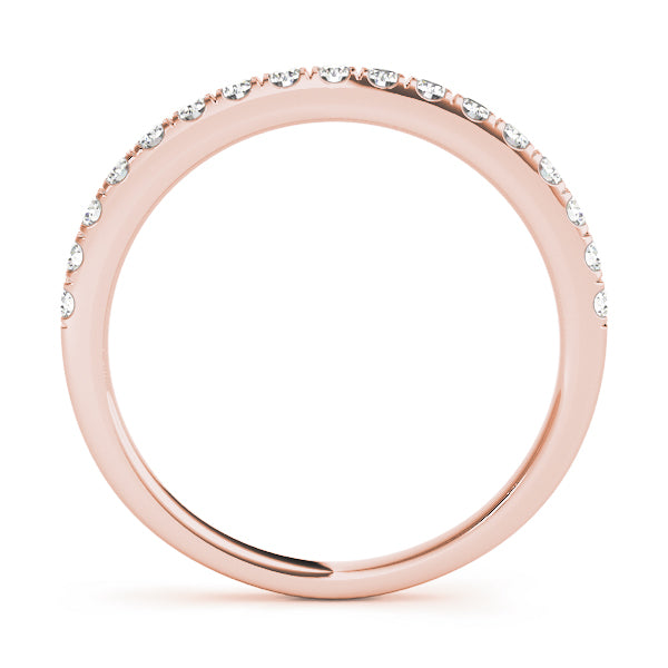 Diamond Half Eternity Ring in Gold & Platinum