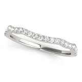 Diamond Half Eternity Ring in Gold & Platinum