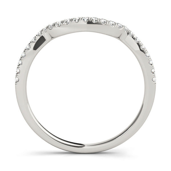 Diamond Half Eternity Ring in Gold & Platinum