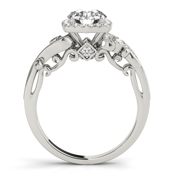 Pristine Antique Round Diamond Engagement Ring — 9K/18K Gold & Platinum