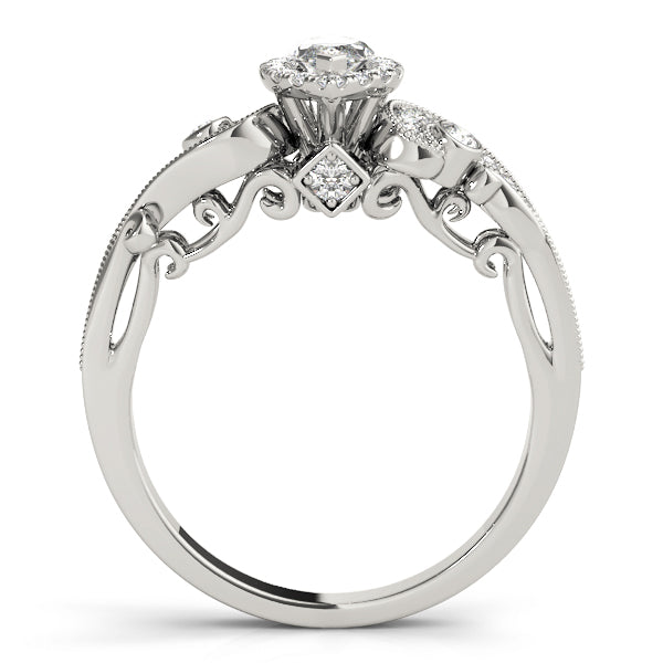 Adored Antique Marquise Diamond Engagement Ring — 9K/18K Gold & Platinum