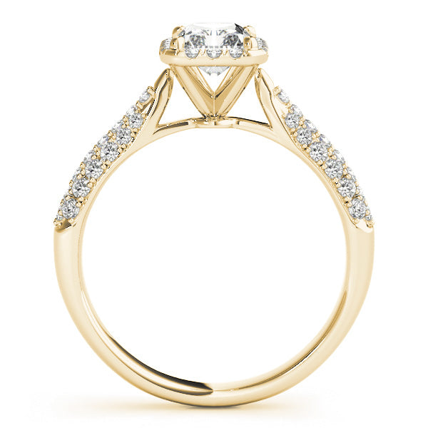 Eternal Multi-Row Emerald Diamond Engagement Ring — 9K/18K Gold & Platinum