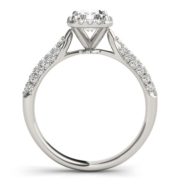 Eternal Multi-Row Emerald Diamond Engagement Ring — 9K/18K Gold & Platinum