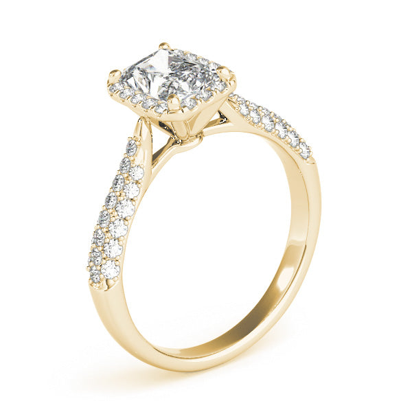 Eternal Multi-Row Emerald Diamond Engagement Ring — 9K/18K Gold & Platinum