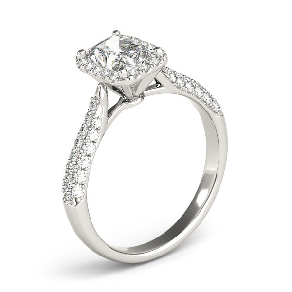 Eternal Multi-Row Emerald Diamond Engagement Ring — 9K/18K Gold & Platinum