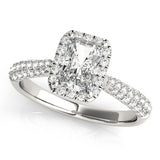 Eternal Multi-Row Emerald Diamond Engagement Ring — 9K/18K Gold & Platinum