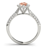 Majestic Multi-Row Marquise Diamond Engagement Ring — 9K/18K Gold & Platinum