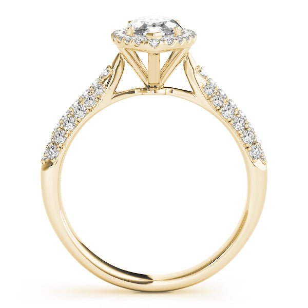 Majestic Multi-Row Marquise Diamond Engagement Ring — 9K/18K Gold & Platinum
