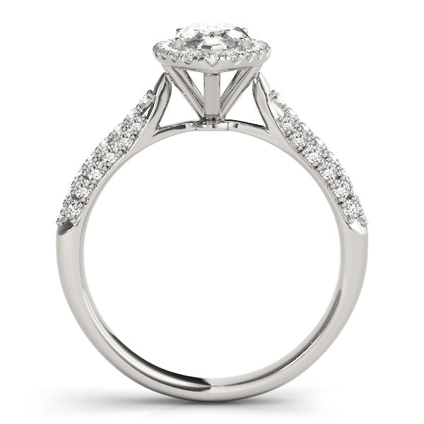 Majestic Multi-Row Marquise Diamond Engagement Ring — 9K/18K Gold & Platinum