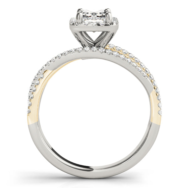 Adored Sidestone Emerald Diamond Engagement Ring — 9K/18K Gold & Platinum