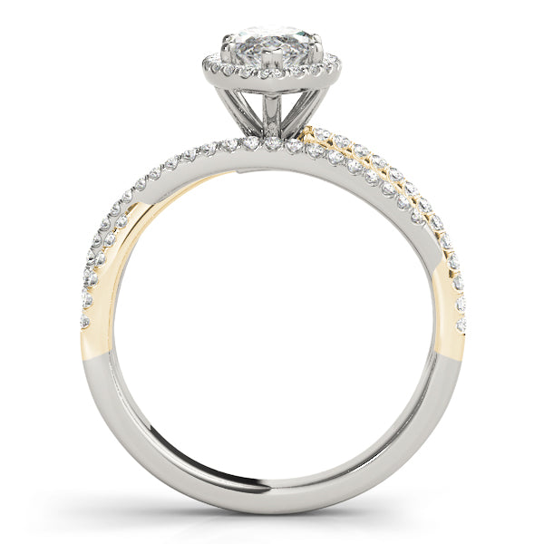 Resplendent Sidestone Marquise Diamond Engagement Ring — 9K/18K Gold & Platinum