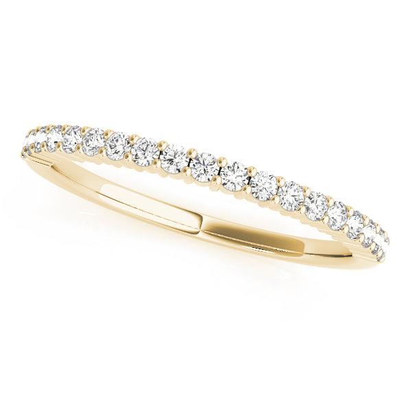 Prong Set Half Eternity Ring in Gold & Platinum