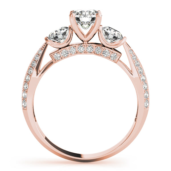 Three stone diamond ring