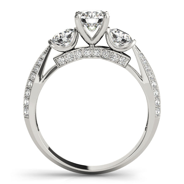 Three stone diamond ring