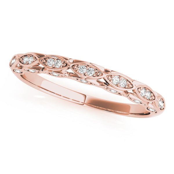 Vintage-Inspired Half Eternity Ring in Gold & Platinum