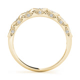 Vintage-Inspired Half Eternity Ring in Gold & Platinum