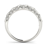 Vintage-Inspired Half Eternity Ring in Gold & Platinum