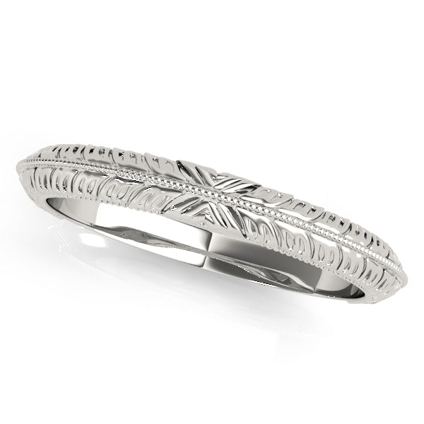 Vintage Filigree Wedding Bands Gold