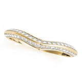 Diamond Half Eternity Ring in Gold & Platinum