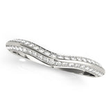 Diamond Half Eternity Ring in Gold & Platinum