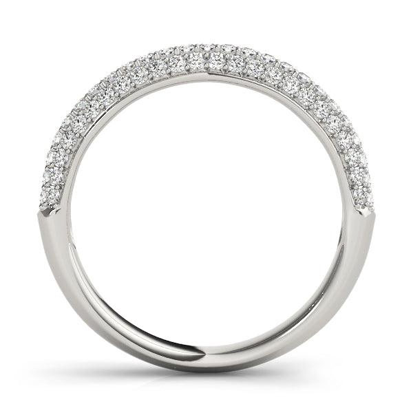 Pavã© Half Eternity Ring in Gold & Platinum