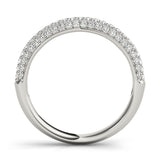 Pavã© Half Eternity Ring in Gold & Platinum