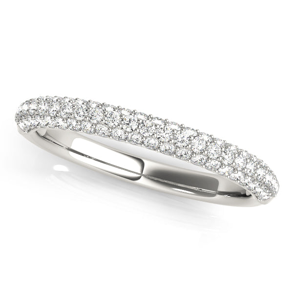 Pavã© Half Eternity Ring in Gold & Platinum