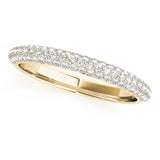 Pavã© Set Half Eternity Ring in Gold & Platinum