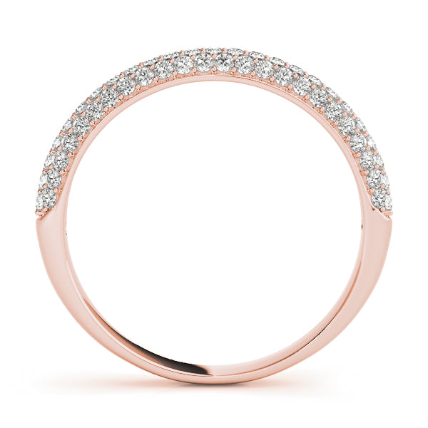Pavã© Set Half Eternity Ring in Gold & Platinum