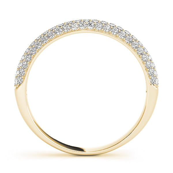 Pavã© Set Half Eternity Ring in Gold & Platinum