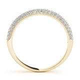 Pavã© Set Half Eternity Ring in Gold & Platinum