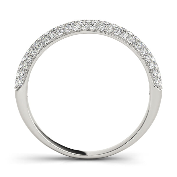 Pavã© Set Half Eternity Ring in Gold & Platinum