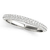 Pavã© Set Half Eternity Ring in Gold & Platinum