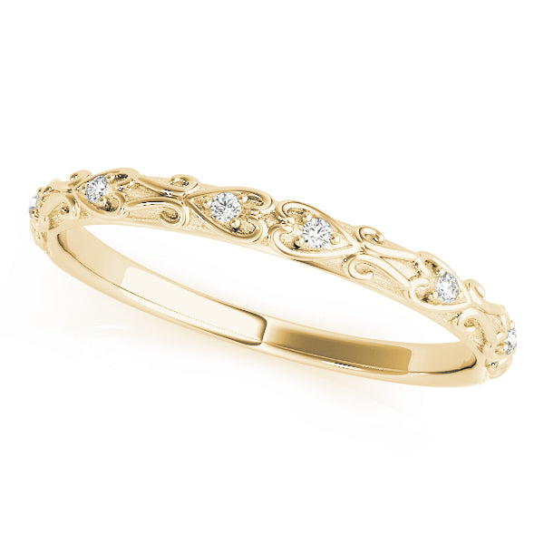 Vintage Inspired Half Eternity Ring in Gold & Platinum
