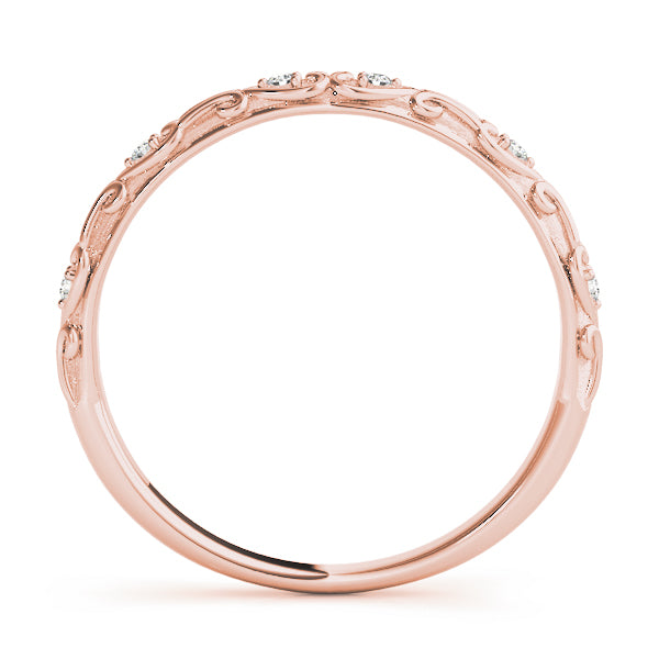 Vintage Inspired Half Eternity Ring in Gold & Platinum