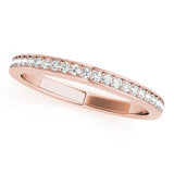 Prong-in-Channel Half Eternity Ring in Gold & Platinum