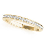 Prong-in-Channel Half Eternity Ring in Gold & Platinum
