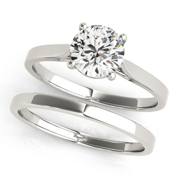 Resplendent Solitaire Engagement Ring Round Diamond Engagement Ring — 9K/18K Gold & Platinum