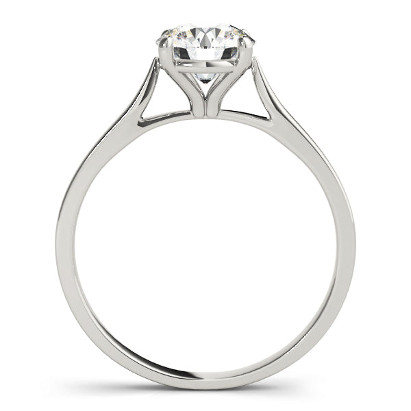 Resplendent Solitaire Engagement Ring Round Diamond Engagement Ring — 9K/18K Gold & Platinum