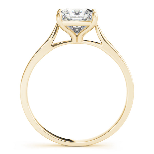Cherished Cut Solitaire Engagement Ring Princess Diamond Engagement Ring — 9K/18K Gold & Platinum