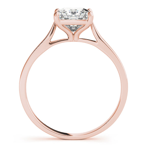 Cherished Cut Solitaire Engagement Ring Princess Diamond Engagement Ring — 9K/18K Gold & Platinum