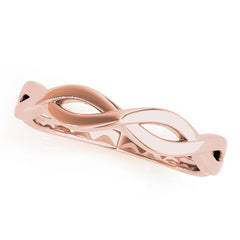 Infinity Twisted Wedding Gold Band