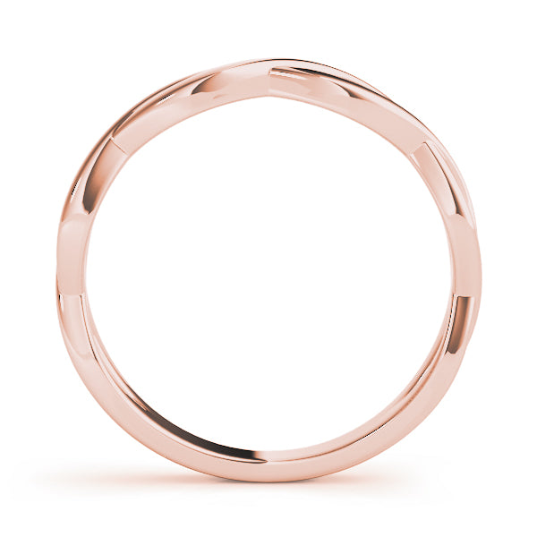 Infinity Twisted Wedding Gold Band