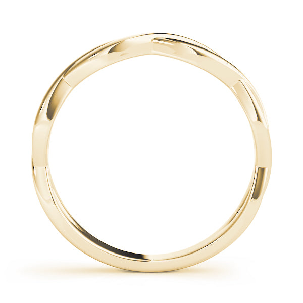Infinity Twisted Wedding Gold Band
